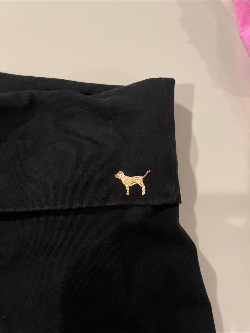 PINK Victoria’s Secret Black YOGA Leggings, sequin Y2K Top and purse - Picture 4 of 16